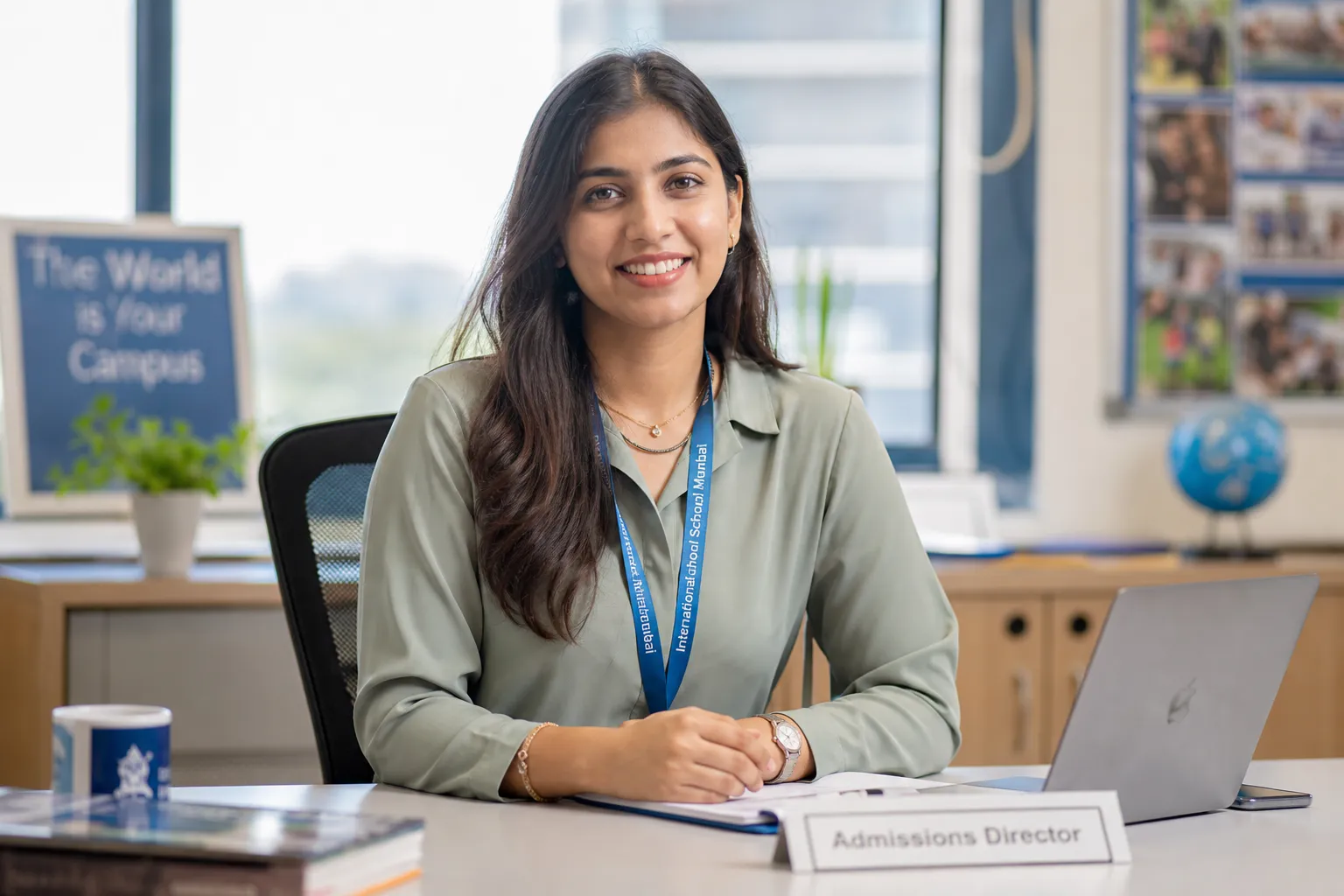 Illustrative portrait: Admissions Director, India.