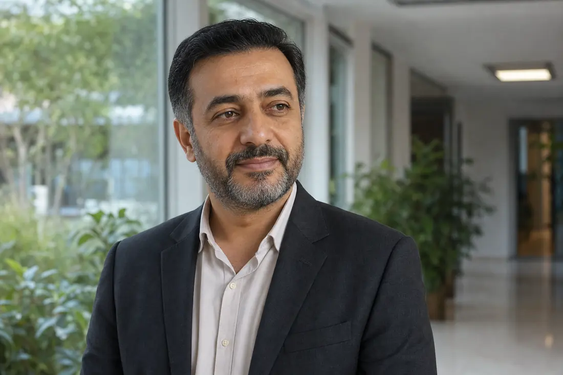 Portrait of Karim A., sample curriculum coordinator in the UAE.